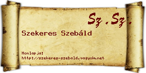 Szekeres Szebáld névjegykártya